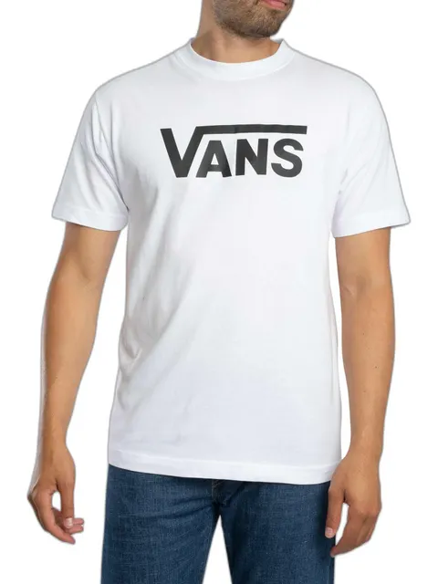 Vans Maglietta Classica da Uomo, Bianca, XS, Bianco, XS
