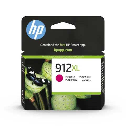 HP 912XL Magenta, 3YL82AE, Cartuccia Originale da 825 Pagine, Alta Capacità, Compatibile con Stampanti OfficeJet Pro Serie 8010 e 8020