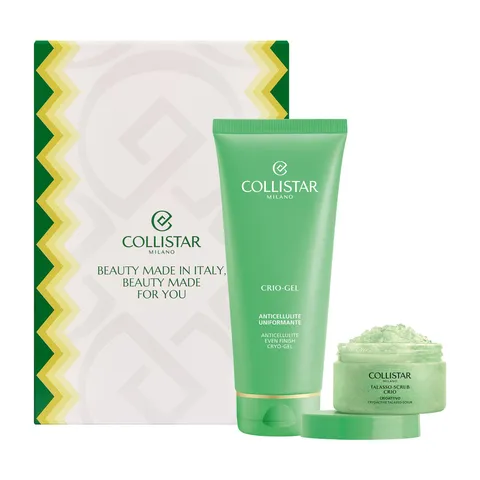 Collistar Cofanetto Regalo Corpo, Crio-Gel Anticellulite 200 ml e Talasso Scrub
