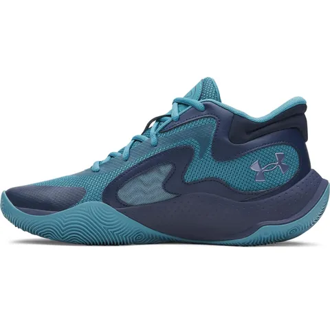 Under Armour Scarpe da Ginnastica Unisex UA Jet '25, Boundless Blue Academy Metallic Gravel, 40,5 EU, Boundless Blue Academy Metallic Gravel, 40.5 EU