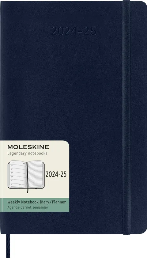 Moleskine Weekly Planner 2024-2025, Agenda Settimanale 18 Mesi 2025 Con Spazio Per Note