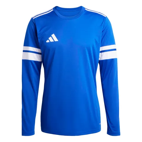adidas Uomo Squadra25 Jersey Long Sleeve Shirt, Team Royal Blue/White, S
