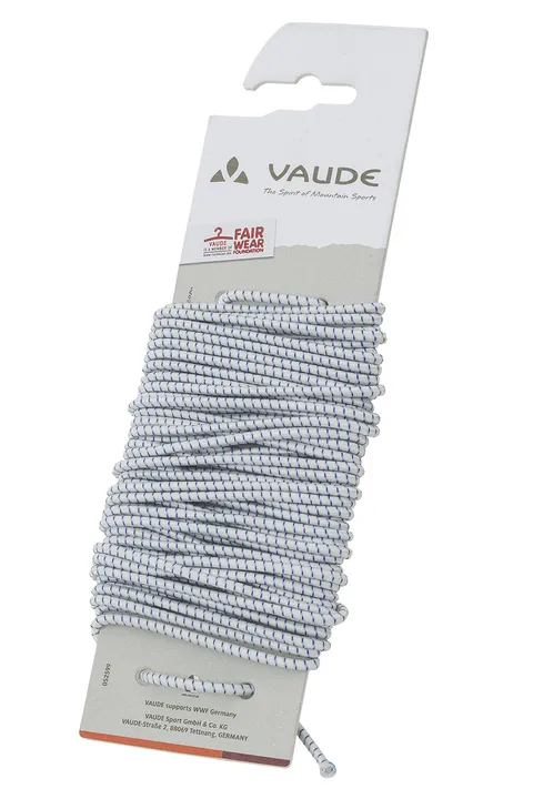 Vaude Shock Cord - Cavo di ricambio, 10 m, colore: Blu/Bianco sporco