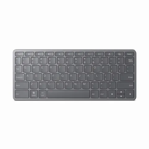 Lenovo Wireless Keyboard Layout Italiano QWERTY, tastiera Bluetooth e USB-C per Tablet/PC/Smartphone, compatibile con Android/Windows/iPadOS, design ultra-slim, batteria ricaricabile fino a 60 ore
