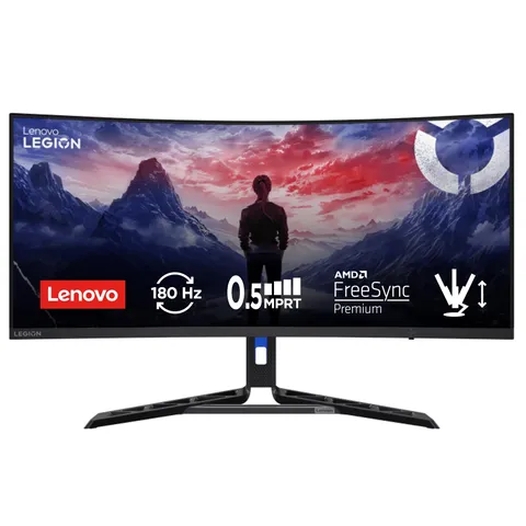 Lenovo Legion R34w-30 Gaming Monitor Curvo 34" WQHD (3440x1440) VA, 0.5ms MPRT, 180Hz