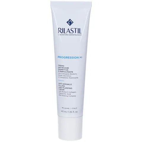 Rilastil Progression(+) Crema Antirughe Riempitiva e Rimpolpante, Trattamento Rughe