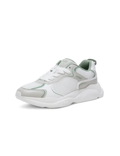 HUGO Leon_Runn_mepu, Scarpe da Ginnastica Donna, Open White, 39 EU