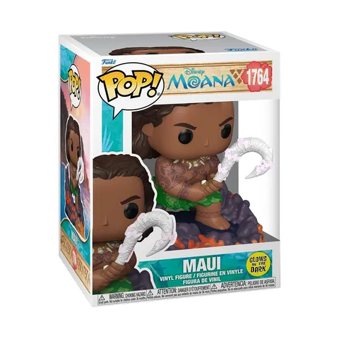 Funko Pop! Premium: Moana - Maui - Si Illumina Al Buio- Figura in Vinile da Collezione