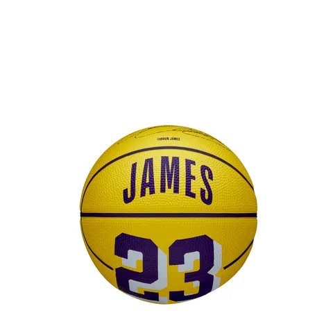 Wilson Pallone da Basket, NBA Player Icon Mini, LeBron James, Los Angeles Lakers