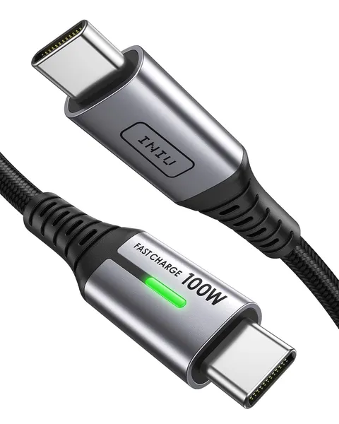 INIU Cavo USB C a USB C 100W, 3m Cavo USB Type-C PD 5A Ricarica Rapida