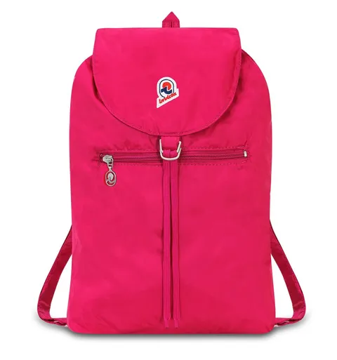 Invicta Zaino - Minisac Glossy - Rosa- Richiudibile e Tascabile - Viaggio & Tempo Libero