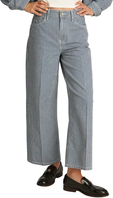 Tommy Hilfiger Donna Jeans Wide Leg Vita Alta, Multicolore (Jaz), 26W/28L