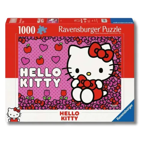 Ravensburger Puzzle 1000 Pezzi, Hello Kitty - Puzzle Adulti +14 anni, 70 x 50 cm, Puzzle