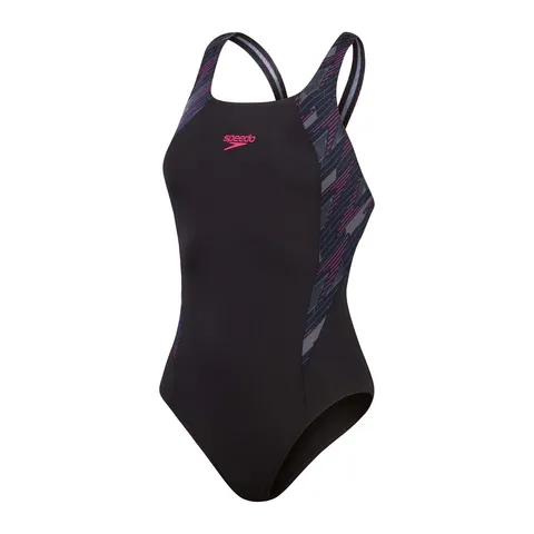 Speedo Donna Hyperboom Splice Muscleback Swimsuit | Clasic Design | Quick Drying