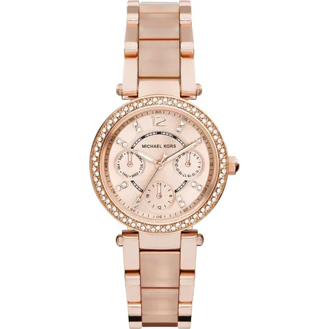 Michael Kors Orologio Parker per donna, Movimento cronografo al quarzo con cinturino in