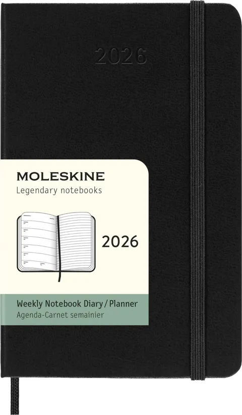 Moleskine Weekly Planner, Agenda Settimanale 2026 12 Mesi Con Spazio Per Note, Con