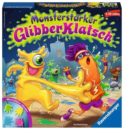 Ravensburger Gioco per bambini Monsterstark slime gossip, gioco sociale e familiare, per