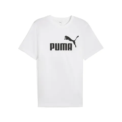 PUMA Ess No. 1 Logo Tee, Magliette Unisex - Adulto, PUMA White, S