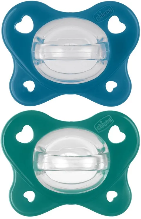 Chicco Dual Soft Ciuccio Silicone 16-36 Mesi Bicolore
