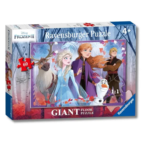 Ravensburger - Puzzle 4 Anni, Giant Floor Puzzle 60 Pezzi, Frozen 2 - Puzzle Bambini 4