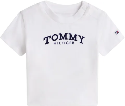 Tommy Hilfiger Newborn Monotype Logo Tee S/S KN0KN02146 White (White) 0 Month