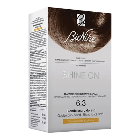 Bionike Shine On - Trattamento Colorante, Kit Tinta per Cute Sensibile Senza Ammoniaca