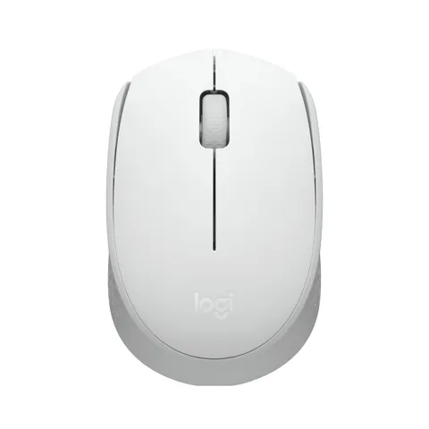 Logitech M171 Mouse Wireless per PC, Mac, Laptop, 2,4 GHz con Mini Ricevitore USB, Tracciamento Ottico, Durata della Batteria di 12 mesi, Ambidestro - Bianco