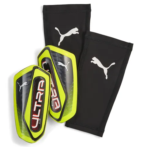 PUMA Parastinchi con manicotto Ultra Flex M, Yellow Alert Black
