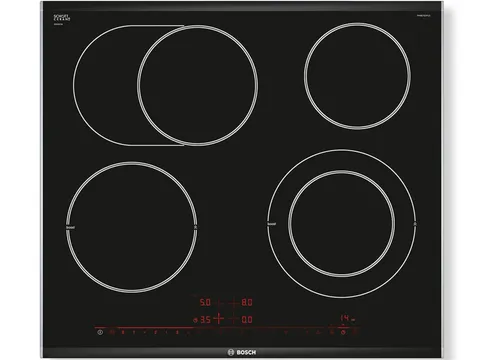 Bosch Serie 8 PKN675DP1D piano cottura Nero, Acciaio inossidabile Incasso Ceramica