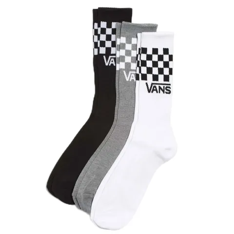 Vans Classic Check Crew logo, Nero/Bianco, L, Nero/Bianco, L