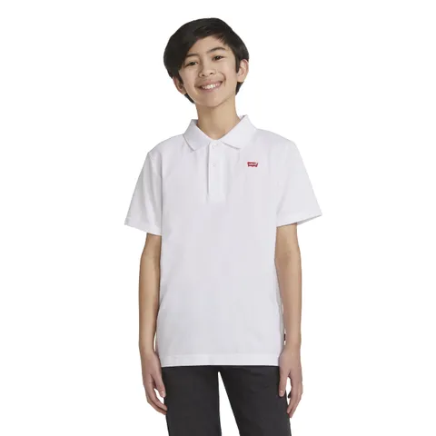 Levi's LVB Back Neck Tape Polo, Polo Bambini e Ragazzi, Bianco Gesso, 3 Anni