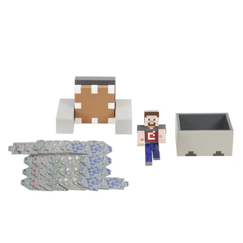 Mattel Minecraft Mayhem Playset con Personaggio e Blocchi, Giocattolo per Bambini 6+