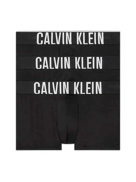 Calvin Klein Uomo Pantaloncini Boxer Confezione da 3 Intimo, Nero (Black/Black/Black), M