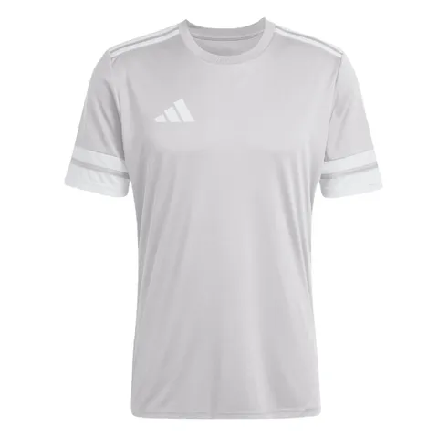 adidas Uomo Squadra25 Jersey Short Sleeve Shirt, Team Light Grey/White, XS