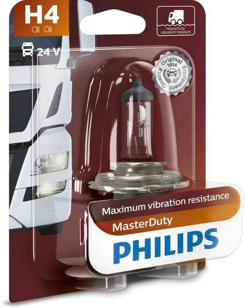 Philips Lampadine H4 MasterDuty 24V 75/70W 13342MDB1