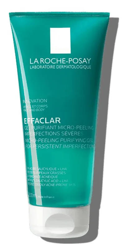 La Roche Posay Effaclar, Gel Purificante Micro-Peeling, Per Pelli Grasse a Tendenza