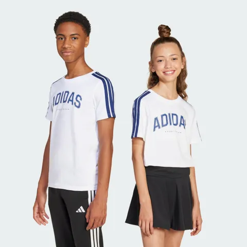 adidas Codes Collegiate Graphic T-Shirt, T-shirt Unisex - Bambini, White