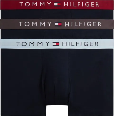 Tommy Hilfiger UM0UM03908 Tronco da Uomo, 3P WB, Multi (Drk Ash/Brzy Blu/Rouge), XXL