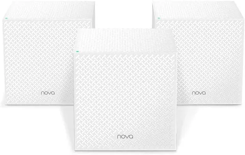 Tenda Sistema Wi-Fi Mesh MW12-3, Router Mesh AC1200 Tri-Band (2.4 GHz: 300 Mbps, 5 GHz: