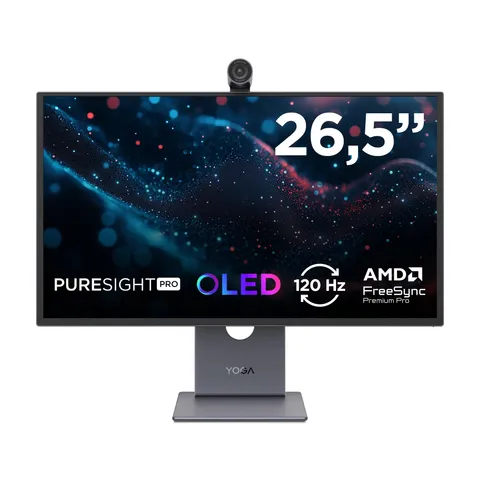 Lenovo Yoga Pro 27UD-10 Monitor 27 Pollici 4K QD-OLED, 120Hz, USB4 con Power Delivery