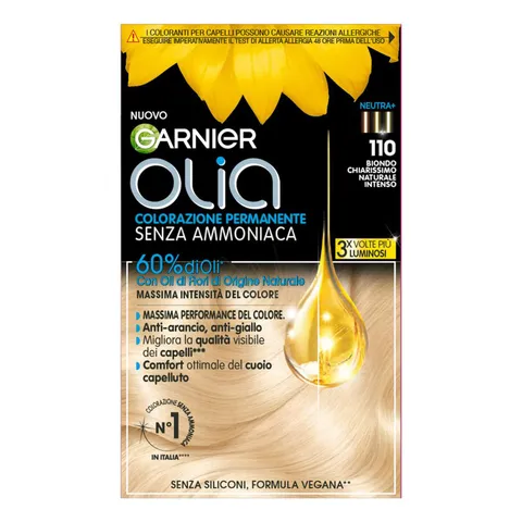 Garnier Olia Tinta Capelli, Senza Ammoniaca, Copre il 100% dei Capelli Bianchi, Formula
