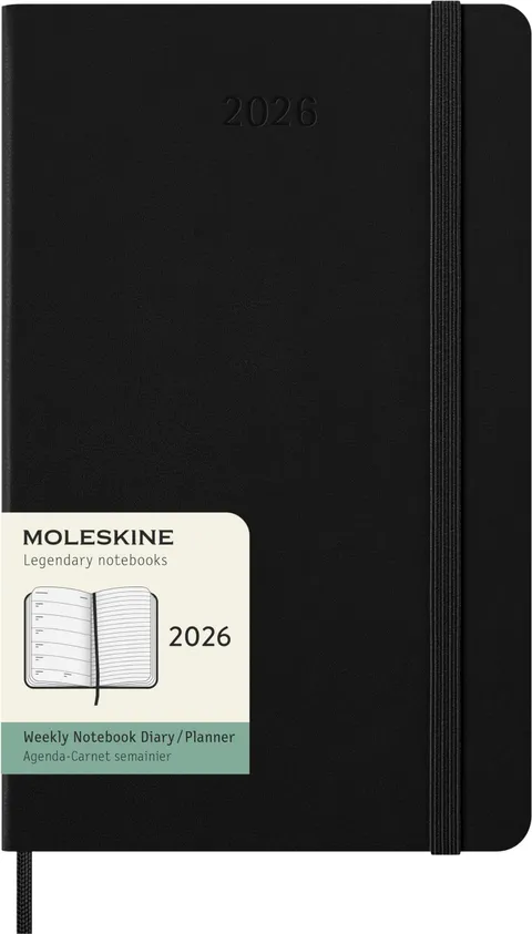 Moleskine Weekly Planner, Agenda Settimanale 2026 12 Mesi Con Spazio Per Note, Con