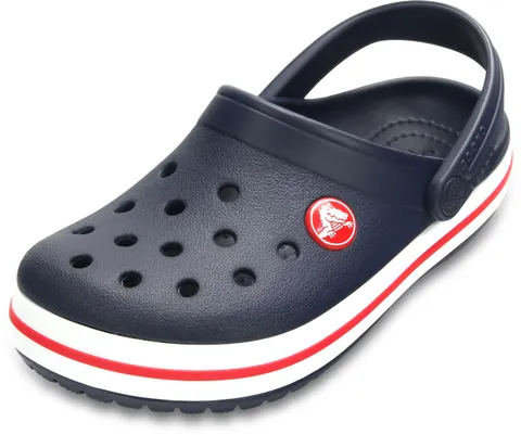 Crocs Crocband Clog T, Zoccoli Unisex - Bambini e Ragazzi, Navy Red, 27/28 EU