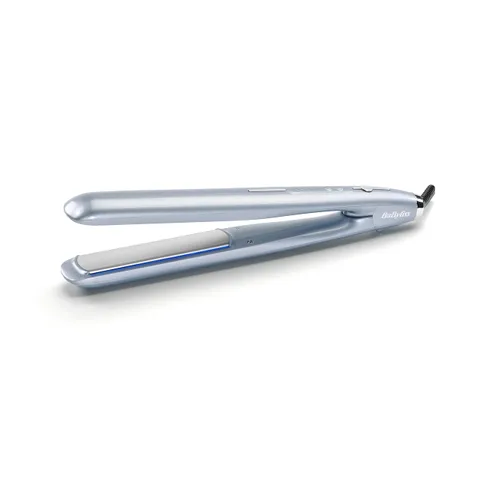 BaByliss Piastra Capelli Hydro Fusion, doppia funzione ionica anti-crespo, 5 temperature