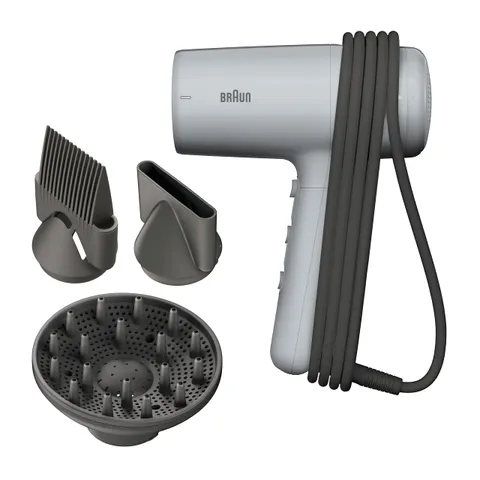 Asciugacapelli Braun HD2.35, potente con diffusore, concentratore e pik lisciante