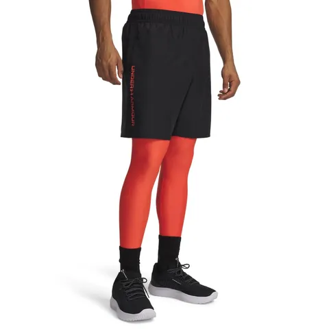 Under Armour Tech Woven Wordmark Short - Nero, Rosso Venom - 4XL