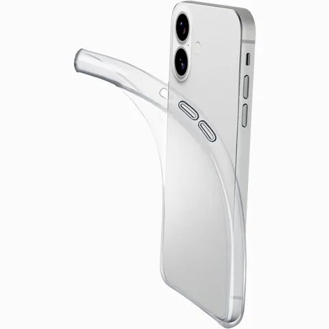 cellularline - Fine - Compatibile con iPhone 17 - Cover Trasparente Ultra Sottile