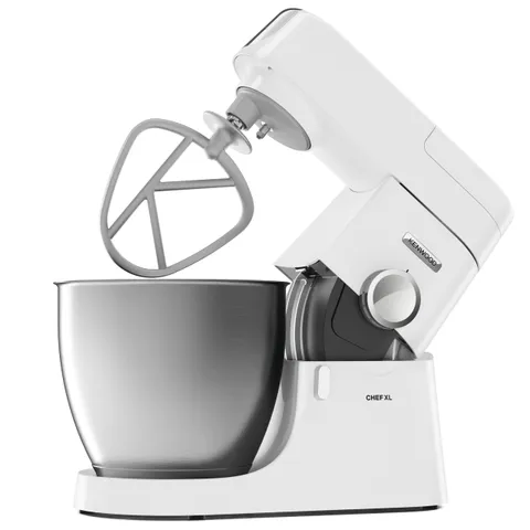 Kenwood Chef XL Impastatrice Planetaria KVL4100W, 3 Ganci e Fruste per Impastare, Montare