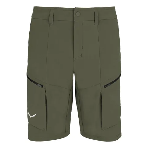 Salewa PUEZ Dst M - Pantaloncini Cargo, Taglia S, Verde