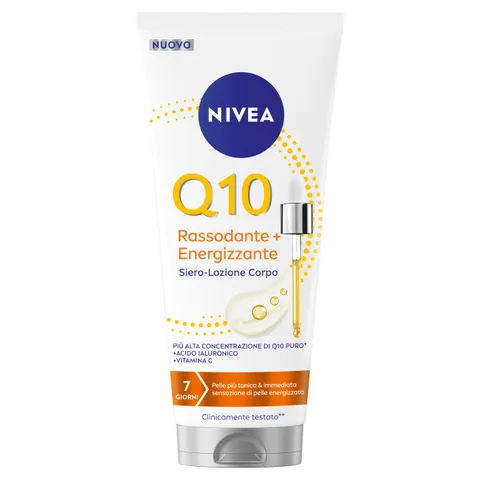 Nivea Q10 Rassodante + Energizzante Siero-Lozione Corpo 200 ml, Lozione idratante e